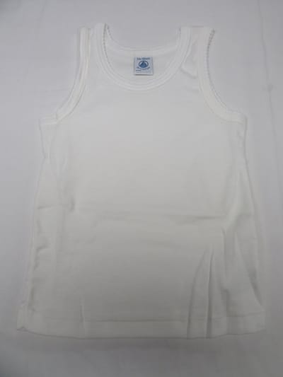 Petit Bateau - Singlet - Onderlijf - Meisje- Wit - 12 jaar 150