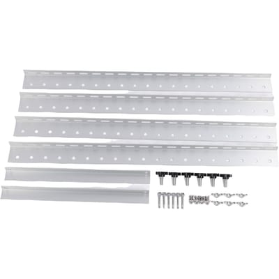 Support de Montage Panneau Solaire Alliage d'Aluminium Résistant aux Intempéries Kit Support Inclinable pour Panneau Solaire pour Camping-car Bateau white