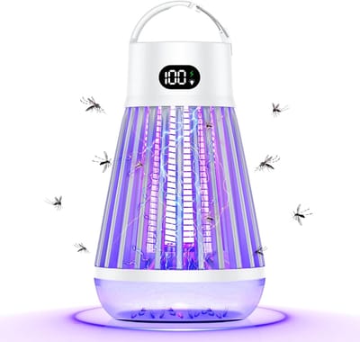 2-in-1 Muggenverdelger en Campinglamp - Elektrische Insectenverdelger met LED Licht voor Binnen en Buiten