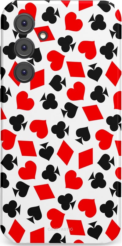 Casetastic Hoesje Geschikt voor Samsung A35 - Stijlvolle Beschermende Duo-layer Case - Harten spel