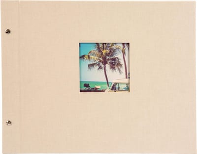 GOLDBUCH GOL-28823 Schroefalbum BELLA VISTA zandgrijs 39x31cm (witte bladen)