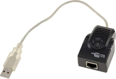 USB naar LAN Adapter - Ethernet Adapter - Bekabeld Netwerk - Moschip Chipset - 10/100 Mbps - Zwart