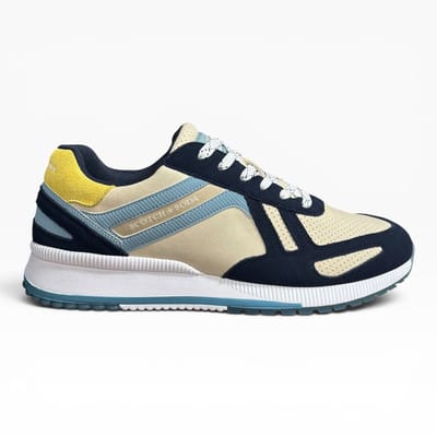 Scotch & Soda - Vivex - Sneakers -Mannen - Blauw / Wit / Beige - Maat 41