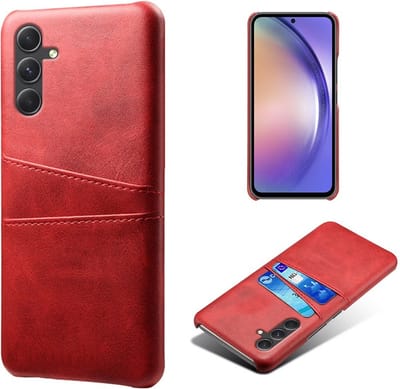 Coverup Hoesje - Geschikt voor Samsung Galaxy A55 Hoesje - Coverup Dual Card Back Cover - Rood