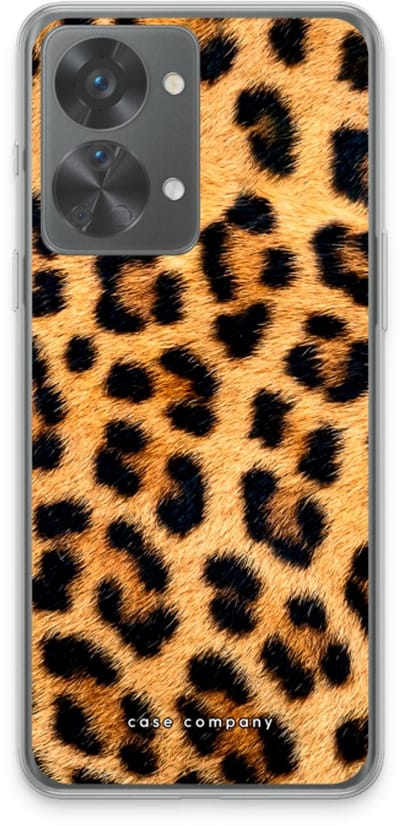 Case Company® - Hoesje geschikt voor OnePlus Nord 2T hoesje - Luipaard - Soft Cover Telefoonhoesje - Bescherming aan alle Kanten en Schermrand