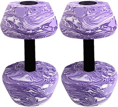 Schuimhalter Set - Zwemgewichten Watergym - Water Training - Lichtgewicht EVA Materiaal - 27 x 13 cm - Paars