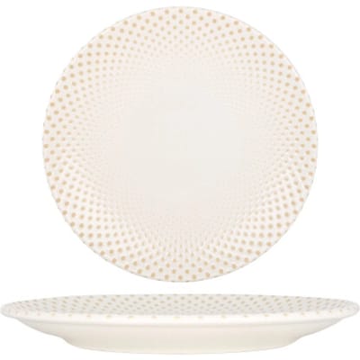 Rinart Dinerbord - Punto - Porselein - 25 cm - set van 6