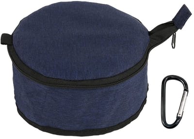 Dailygoods- Opvouwbare Hondenkom 1,5L - Antislip - Karabijnhaak - Gemakkelijk Schoon te Maken - Ideaal voor Buitenshuis - Compact en Lichtgewicht - Hondenbak