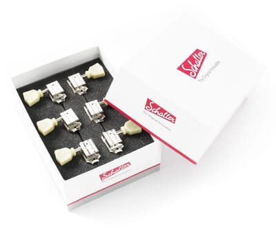 Schaller Original G-Series Keystone SR Locking 3L3R Nickel - Stemmechaniek voor gitaar