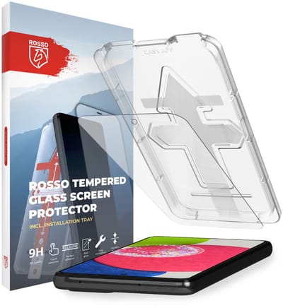 Rosso Screenprotector Geschikt voor Samsung Galaxy A52S / A52 | Gehard Glas | Fingerprint & Case Friendly | Met Installatietray | Eenvoudige montage