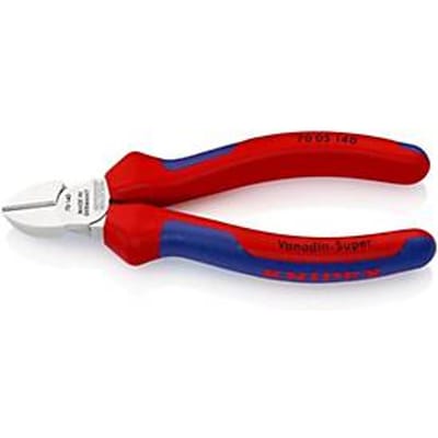 KNIPEX Zijsnijtangen, L 140 mm, kop verchroomd, vanadium-elektrostaal, meer-componentengrepen, DIN ISO 5749