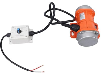 Elektrische Trilmotor - Borstelloze Motor - Materiaal Bewerken - Verstelbare Snelheid - DC 12V 60W - Aluminiumkleur