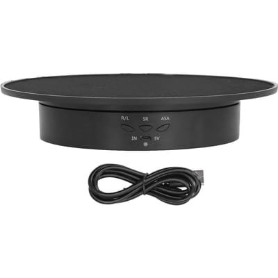 Support de présentoir rotatif motorisé de 200 mm, 3 vitesses réglables, alimenté par USB, pour bijoux électriques