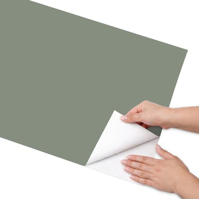 Coloray Meubel Wrap Folie - Groente Meubelfolie - 50x100 cm - Wrapfolie Keuken Donkere salie - Decoratiefolie - Minimalist Meubelfolie - Meubel Wrap Folie - Woonkamer decoratie - Achtergronden en patronen