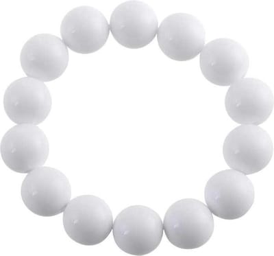 Behave - rekarmband met witte kralen - basic minimalistische polslook