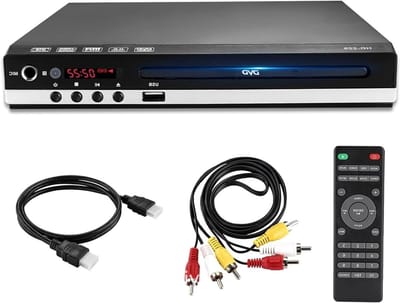 Regiovrije DVD Speler - HD Mediaspeler - Thuisbioscoop Ervaring - Speelt Alle Regio's - 1080P HD - Zwart