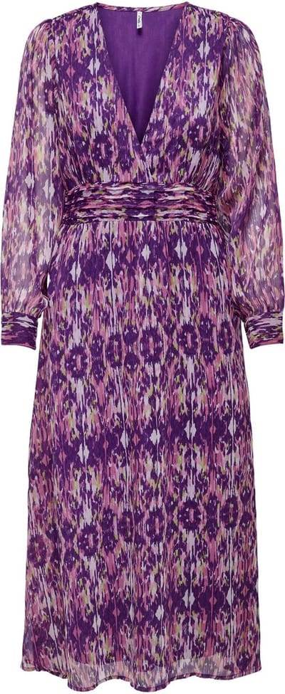 ONLY ONLVIVA LIFE L/S MIDI DRESS PTM Dames Jurk - Maat S