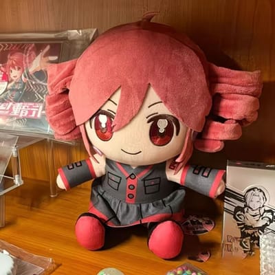 HOT--Kasane Teto Pluche Speelgoed Zachte Pop Gevulde Pluche Beeldje Anime Cosplay Cartoon Geboortedatum Cadeau Kerstcadeau ontworpen voor Fans Meisjes 20cm brown