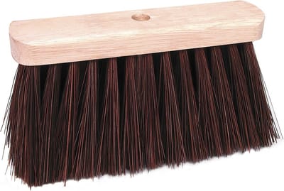 Betra Bezemkop - buitenbezem - bruin - FSC hout/natuurvezel - 30 cm