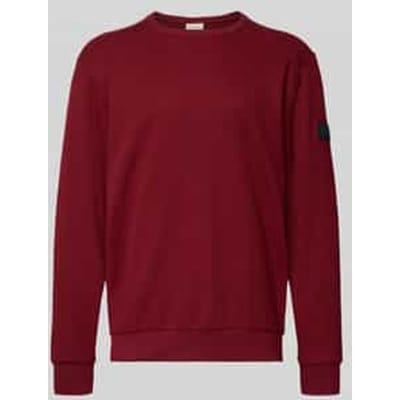 Tom Tailor - Shirt met lange mouwen en wafelstructuur - Maat XXXL - Cabarnet Bordeaux Red