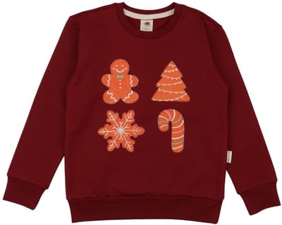 Børnesweatshirt af økologisk bomuld med julemotiv – GOTS-certificeret – Walkiddy-Maas 110