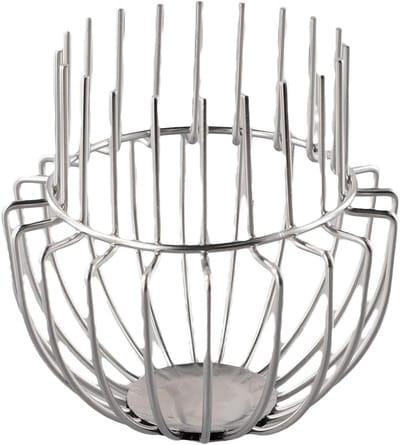 Goot Gaas Cover - Bladbeschermer Regenpijp - Voorkomt Verstoppingen - Roestvrij Staal Smeedwerk - 110 mm Diameter - Zilverkleurig