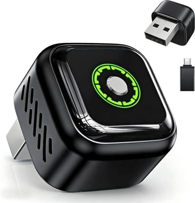 Draadloze CarPlay Adapter - Android Auto Dongle - Auto Navigatie - 2-in-1 Functionaliteit - Mini Formaat - Zwart