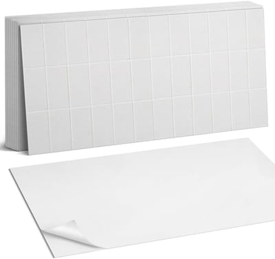 Coloray Plaktegels - Een eenvoudig mozaïek van rechthoeken Zelfklevende Wandtegels - 40 cm x 20 cm - Wit Plaktegels - 10 stuks - Rechthoek PVC Tegels - Plaktegels Badkamer - Vloertegels Zelfklevend - Vinyl Tegels - Portugese Tegels