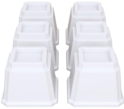 Bedverhogers 10 cm voor meubels - set van 6, zware kwaliteit