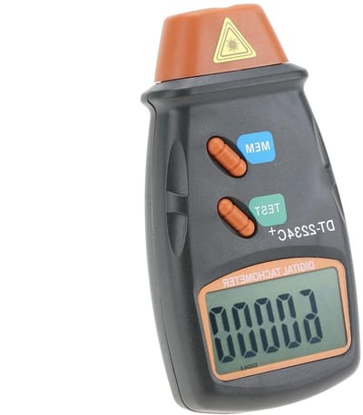 Contactloze Digitale Tachometer voor Kleine Motoren - LCD Tachometer voor Snelheid, Vermogen en Beweging