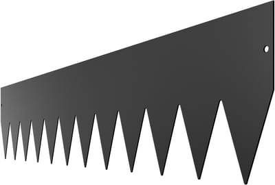 Grasrand, set van 3 stuks 1016x203x1,5 mm, metalen borderrand, flexibele padafbakening, duurzame tuinafbakening, eenvoudig te monteren, afscheiding voor borders en tuinpaden, zwart