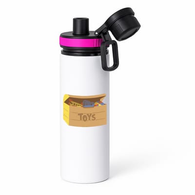 Hacebo® - Speelgoed waterfles met draaidop roze - Kind - baby's - Speelgoed box - toys - cadeau voor een peuter - water fles - 850ML