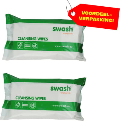 Swash Cleansing Wipes Geparfumeerd - 2x48 stuks voordeelverpakking