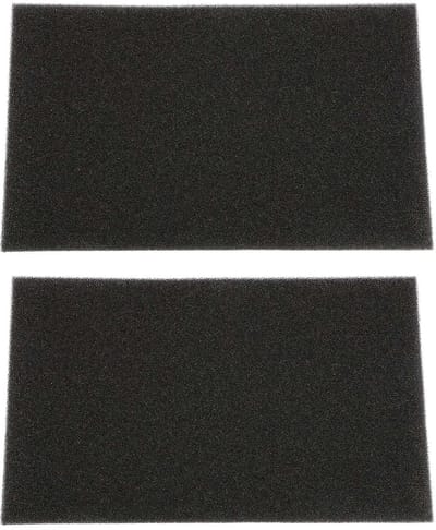 Dailygoods- Aquariumfilter - Sponsfilter met Pomp - 2 Stuks - 260x160x10mm - Herbruikbaar - Zwart - Dubbel Sponsmateriaal