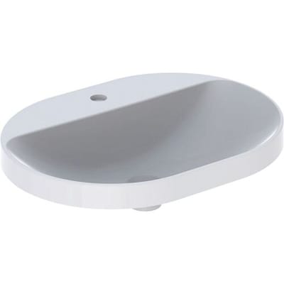 Geberit VariForm built-in washbasin, elliptical, with tap hole bench 500.735.01.2