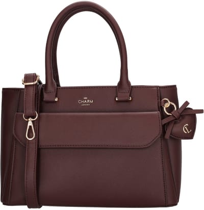 Charm London Cambridge Handtas M - Schoudertas - Crossbodytas - Schouderband - Bordeaux rood