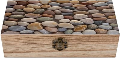 Houten Aandenkistje - Opbergdoos Juwelen - Herinneringen Bewaren - Massief Hout - 20 cm Lengte - Natuurlijk Hout