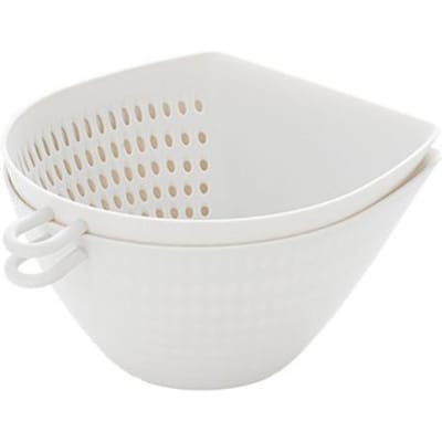 Minimalistische Keuken Dubbellaagse Groentewasmand Huis Scallion Afdruipmand Fruit Wassen Waterzeefmand
