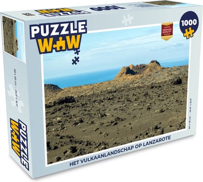 Puzzel Het vulkaanlandschap op Lanzarote - Legpuzzel - Puzzel 1000 stukjes volwassenen