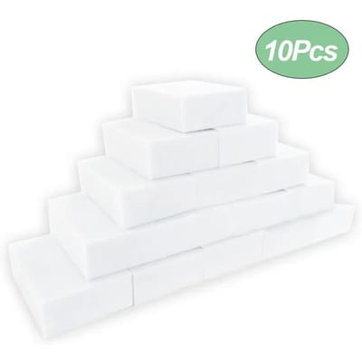 Melamine Spons Magische Spons Gum Gumreiniger Reinigingssponzen voor Keuken Badkamer Reinigingsgereedschap 10*6*2cm white