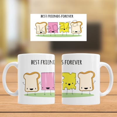 Mok Best Friends Forever (brood,kaas en ham)