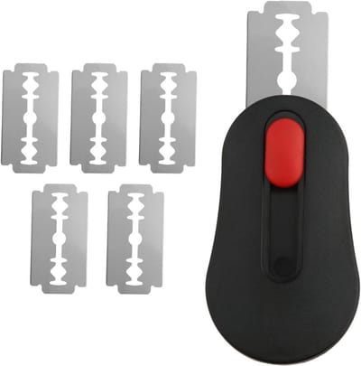 Deeg Scoring Tool met Uittrekbaar Handvat en 5 Scheermesjes - Roestvrij Staal Mes voor Brood Bakken - Brooddeegsnijder met Magnetische Houder
