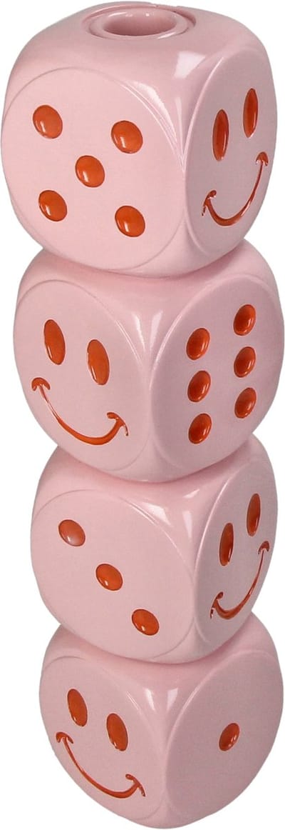 HD Collection Kaarsenhouder Die Polyresin 7.5x7.5x29.5cm