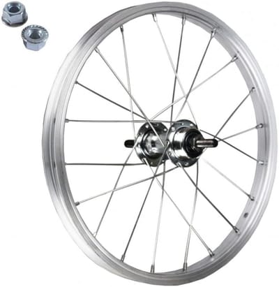 Voorwiel Velg - Fietswiel Onderdeel - Fiets Reparatie - Aluminium Constructie - 16 Inch - Zilver