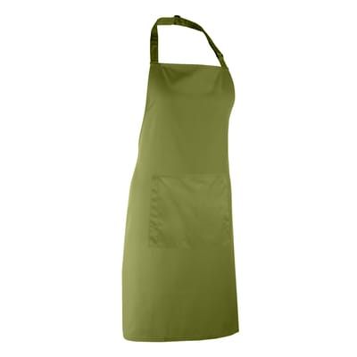 Premier Dames/Dames Kleuren Bipschort Met Zak / Werkkleding (Pakket van 2) (Oase Groen)