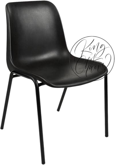 Kantinestoel Helene Zwart - zwart onderstel kantinestoel stapelstoel kuipstoel vergaderstoel tuinstoel kantine stoel stapel stoel tuin stoel kantinestoelen stapelstoelen kuipstoelen arenastoel schoolstoel bezoekersstoel Everardo
