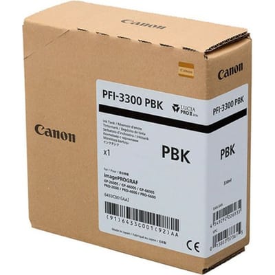 Canon PFI-3300PBK inktcartridge hoge capaciteit foto zwart (origineel)