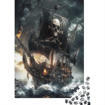 Puzzel Schip - Legpuzzel Volwassenen - Ontspanning Thuis - 1000 Stukjes - 75x50 cm - Stijl 1