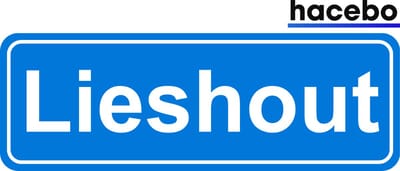Hacebo - Plaatsnaam Sticker - 29x10 CM - Lieshout sticker - Verkeersborden sticker - grappige cadeaus - Lieshout