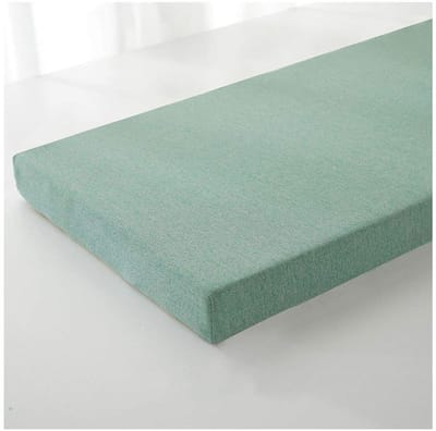Bench Pad Kussen 2 of 3 zits, Bench Mat Pad Vervanging Matras Stoel Pad Indoor Outdoor voor Tuin Bank of Swing Tuin Bank Patio Pad Bench Kussen-G46 groen 120×30×3cm (47×12×1.2")